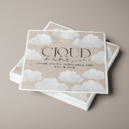 Servilleta De Papel Nube natural beige nueve duchas moderno elegante