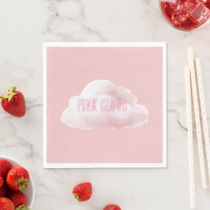 Servilleta De Papel Nube Rosa