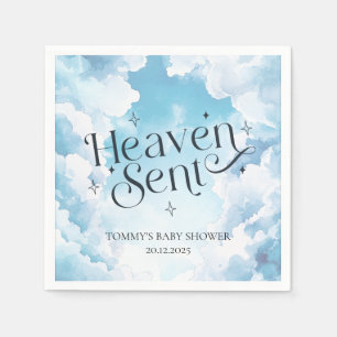 Servilleta De Papel Nubes Azules Enviadas del Cielo Nombre Personaliza