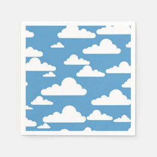 SERVILLETA DE PAPEL NUBES BLANCOS