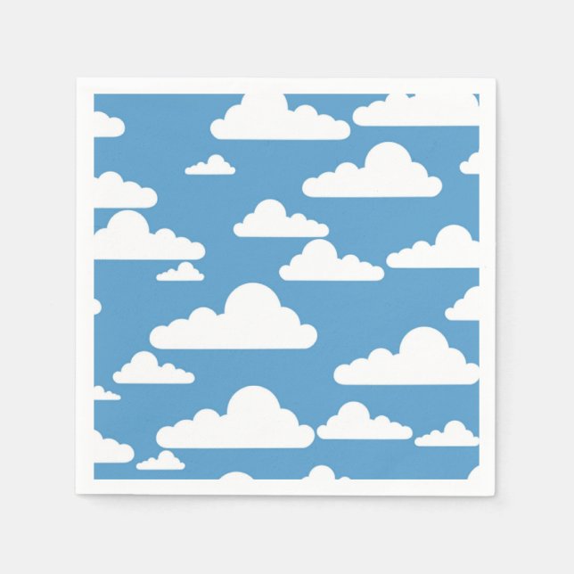 SERVILLETA DE PAPEL NUBES BLANCOS (Anverso)