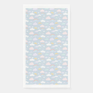 Servilleta De Papel Nubes caprichosas y arcoíris