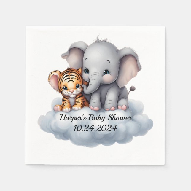 Servilleta De Papel Nubes de Amortiguamiento (Anverso)