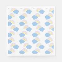 Nubes de verano arcoíris Garabato pastel Doodle   