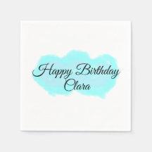 Nubes verdes azules, niños modernos de feliz cumpl