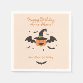 Servilleta De Papel Nuestra calabaza se está volviendo un cumpleaños