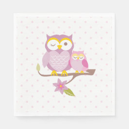 Servilleta De Papel Nuestra dulce bebé búho Baby Shower Napkin