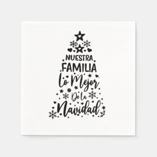 Servilleta De Papel Nuestra familia lo mejor de la Navidad