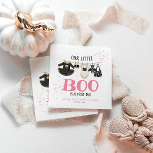 Servilleta De Papel Nuestra Pequeña Boo Está a Punto de Llegar Baby Sh