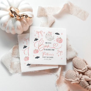 Servilleta De Papel Nuestra Pequeña Boo Está a Punto de Llegar Baby Sh