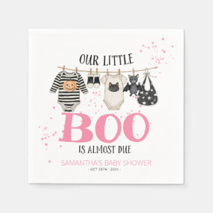 Servilleta De Papel Nuestra Pequeña Boo Está a Punto de Llegar Baby Sh