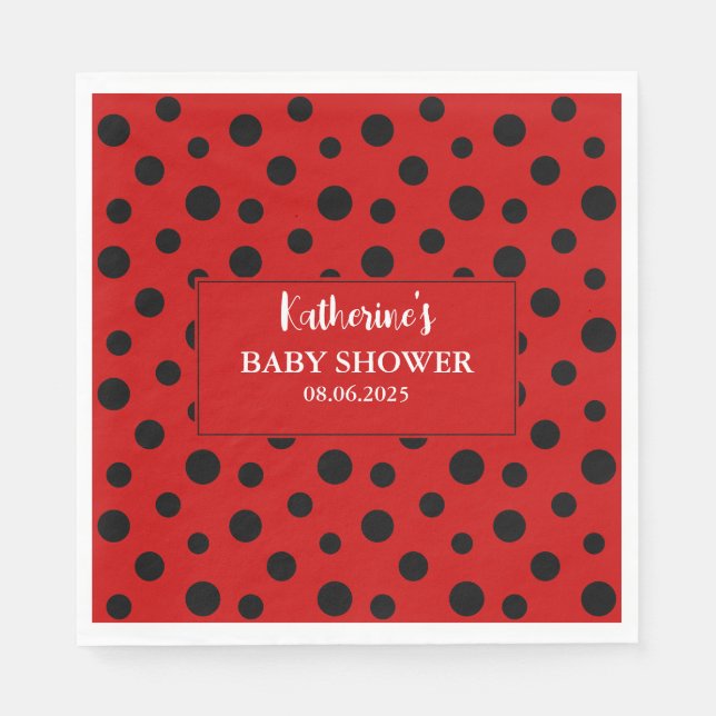 Servilleta De Papel Nuestra pequeña dama está de camino a la ducha de  (Anverso)