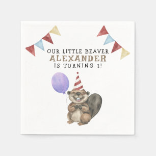 Servilleta De Papel Nuestra pequeña fiesta de cumpleaños número 1 de c