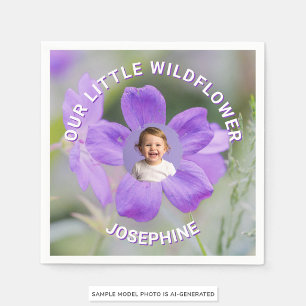 Servilleta De Papel Nuestra Pequeña Flor Silvestre Violeta Geranio Fot
