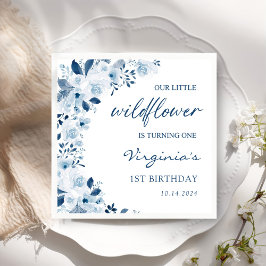 Servilleta De Papel Nuestra pequeña niña de flores silvestres Fiesta d