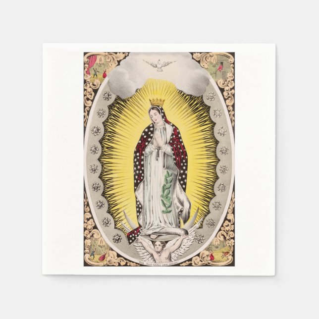 Servilleta De Papel Nuestra Señora de Guadalupe (Anverso)