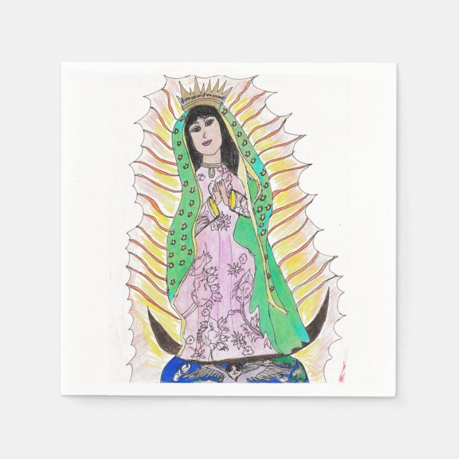 Servilleta De Papel Nuestra Señora de Guadalupe (Anverso)