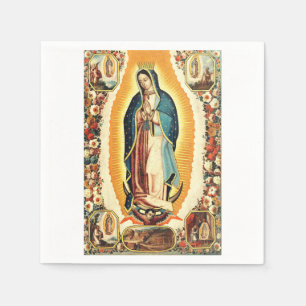 Servilleta De Papel Nuestra Señora De Guadalupe Arte Radiante