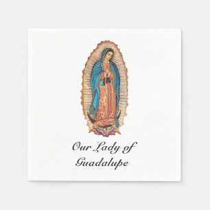 Servilleta De Papel Nuestra Señora de Guadalupe Tilma Milagrosa Arte F