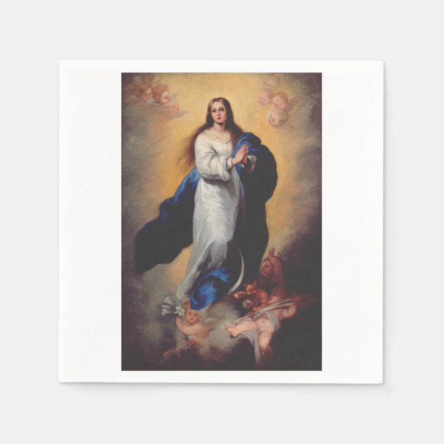 Servilleta De Papel Nuestra Señora de la Inmaculada Concepción (Anverso)