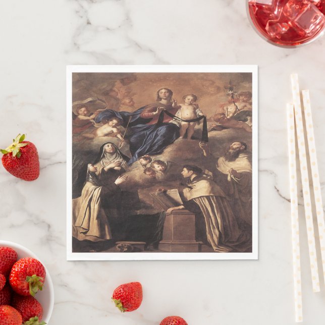 Servilleta De Papel Nuestra Señora del Monte Carmel 1641 (In situ)