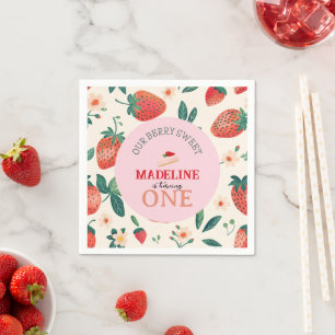Servilleta De Papel Nuestro Cumpleaños Dulce de Frutas