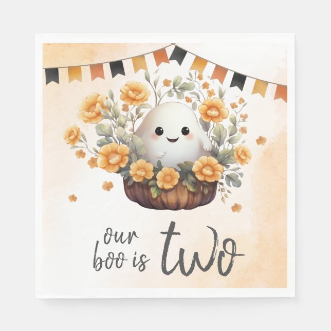 Servilleta De Papel Nuestro libro es dos cumpleaños fantasma (Anverso)