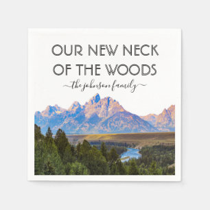 Servilleta De Papel Nuestro nuevo cuello del Fiesta de los bosques par
