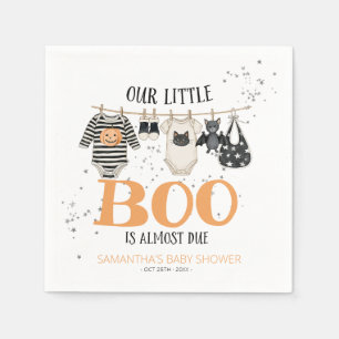 Servilleta De Papel Nuestro Pequeño Boo Está a Punto de Llegar Baby Sh