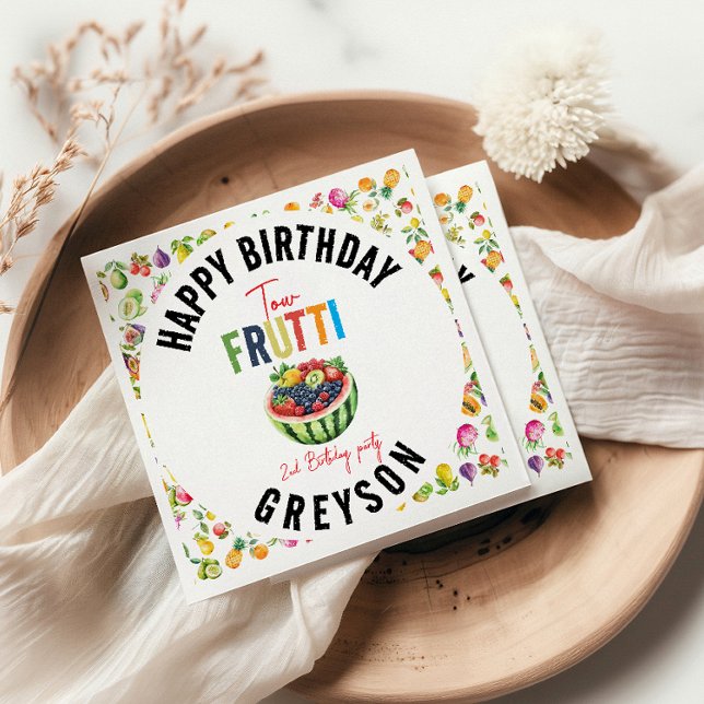 Servilleta De Papel Nuestro pequeño Fiesta de cumpleaños número 2 (Subido por el creador)