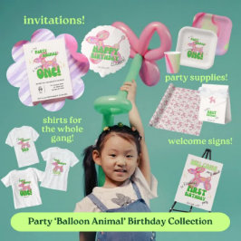 Servilleta De Papel Nuestro pequeño Fiesta, un animal con globo