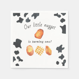 Servilleta De Papel Nuestro pequeño nugget está convirtiendo a un niño