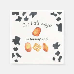 Servilleta De Papel Nuestro pequeño nugget está convirtiendo a un niño