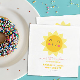 Servilleta De Papel Nuestro pequeño papel de Baby Shower Sunshine Sonr