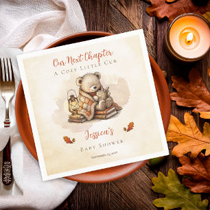Servilleta De Papel Nuestro próximo capítulo Cub Otoño Osito de peluch