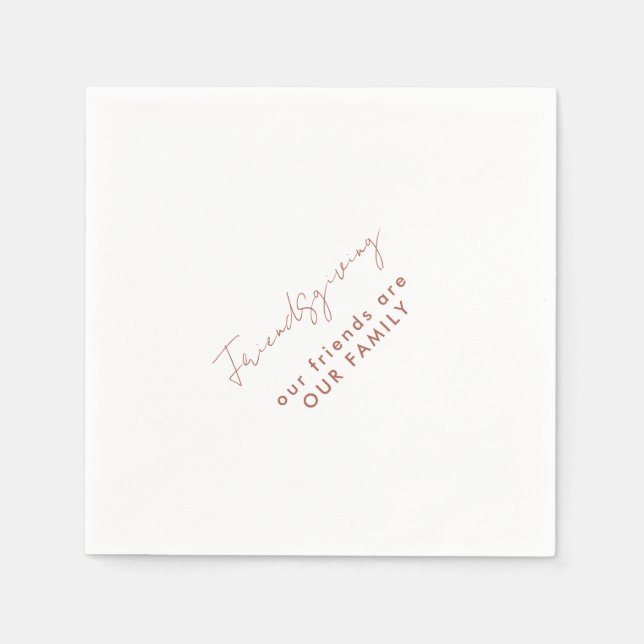 Servilleta De Papel Nuestros amigos son nuestros amigos familiares (Anverso)