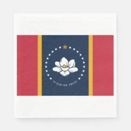 Servilleta De Papel Nueva bandera de estado de Mississipi