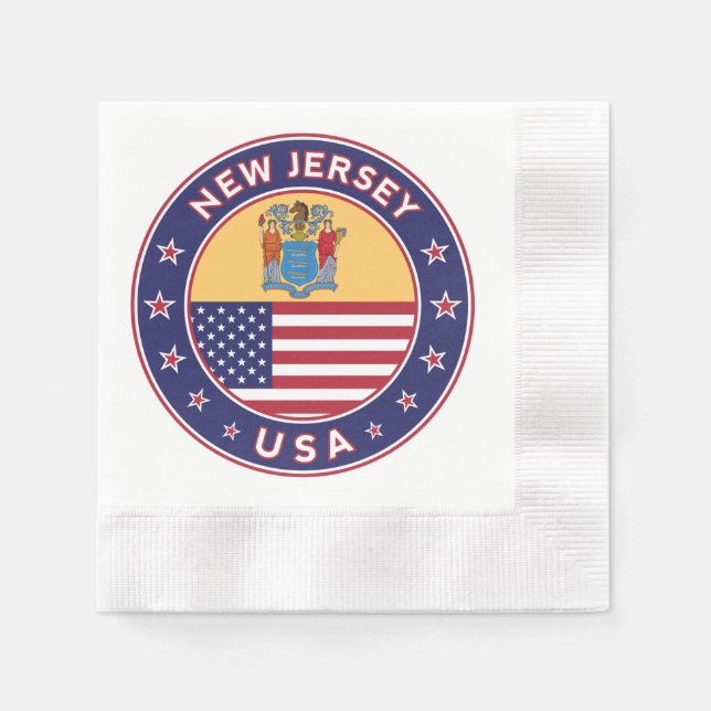 Servilleta De Papel Nueva Jersey (Anverso)