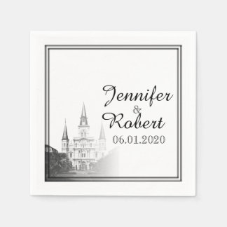 Servilleta De Papel Nueva Orleans Destino Boda Napkin