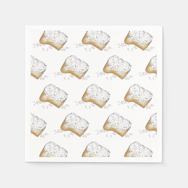 Servilleta De Papel Nueva Orleans Louisiana NOLA Sugary Beignet Pastry (Anverso)