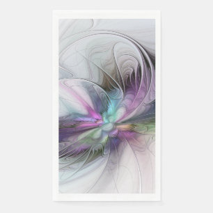 Servilleta De Papel Nueva vida, arte fantástico abstracto fractal colo