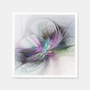 Servilleta De Papel Nueva vida, arte fantástico abstracto y colorido d