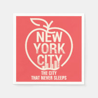 Nueva York Gran Apple Rojo Moderno