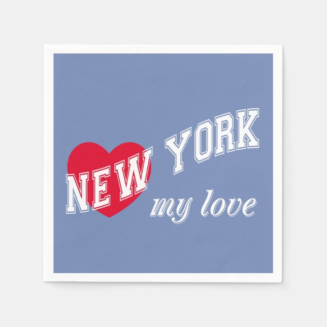 Servilleta De Papel Nueva York mi amor (Anverso)
