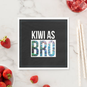 SERVILLETA DE PAPEL NUEVA ZELANDIA KIWI COMO BRO PAUA NAPKIN