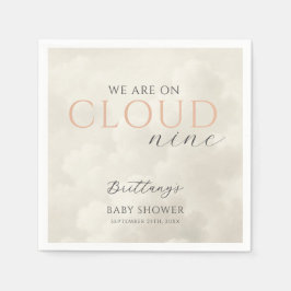 Servilleta De Papel Nueve nubes blancas Baby Shower