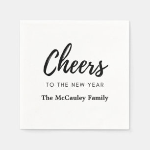Servilleta De Papel Nuevo año Personalizado Nombre de familia Texto