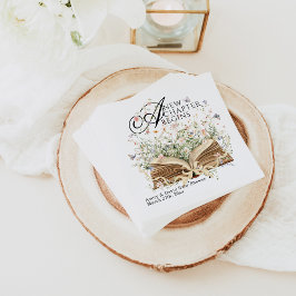 Servilleta De Papel Nuevo capítulo Begin Libro Flor silvestre Baby Sho