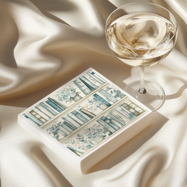 Servilleta De Papel Nuevo Capítulo Biblioteca Libro Azul Fiesta de Beb (Subido por el creador)