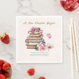 Servilleta De Papel Nuevo capítulo comienza tema floral de libro román